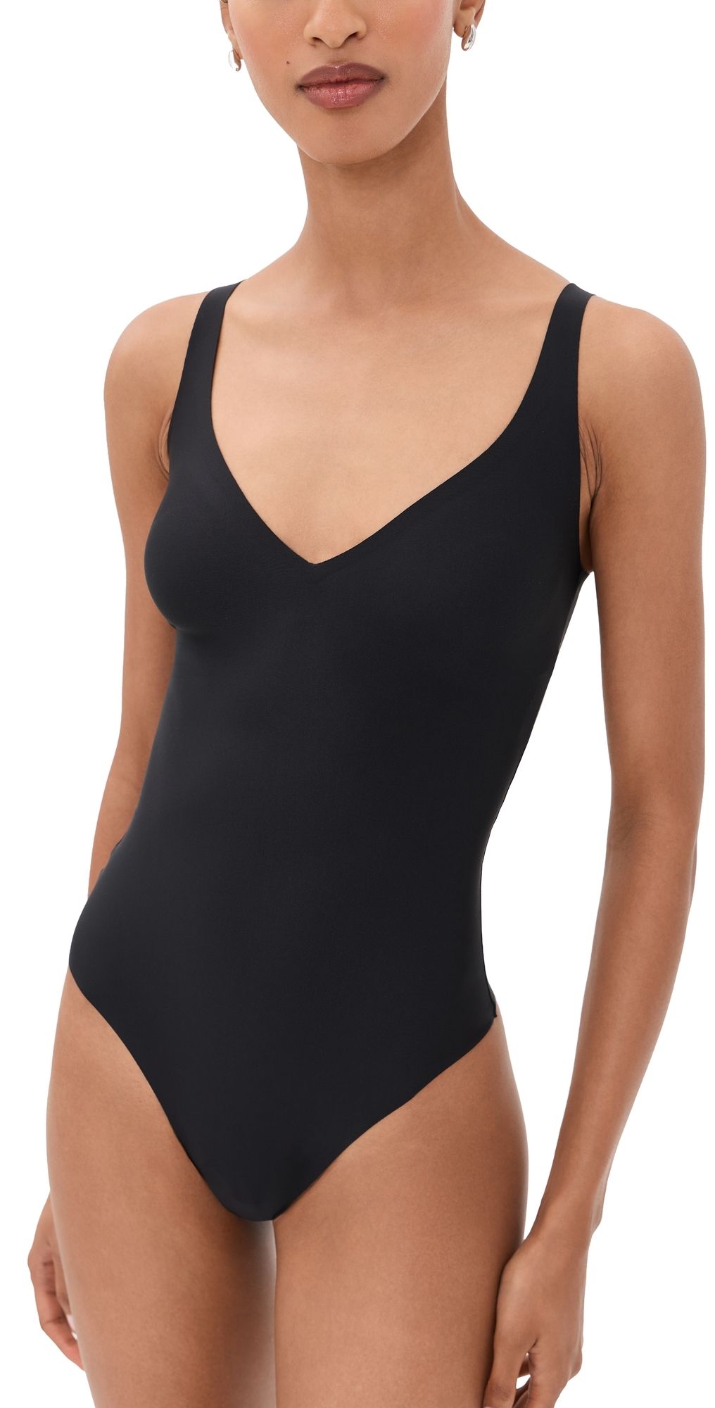 SKIMS Plunge Bodysuit Onyx XS