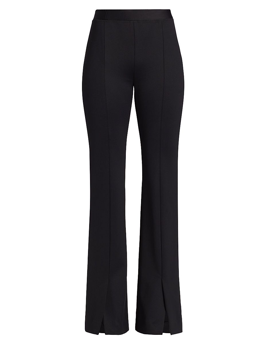 Women's Split Vent Slim Pants - Black - Size XL