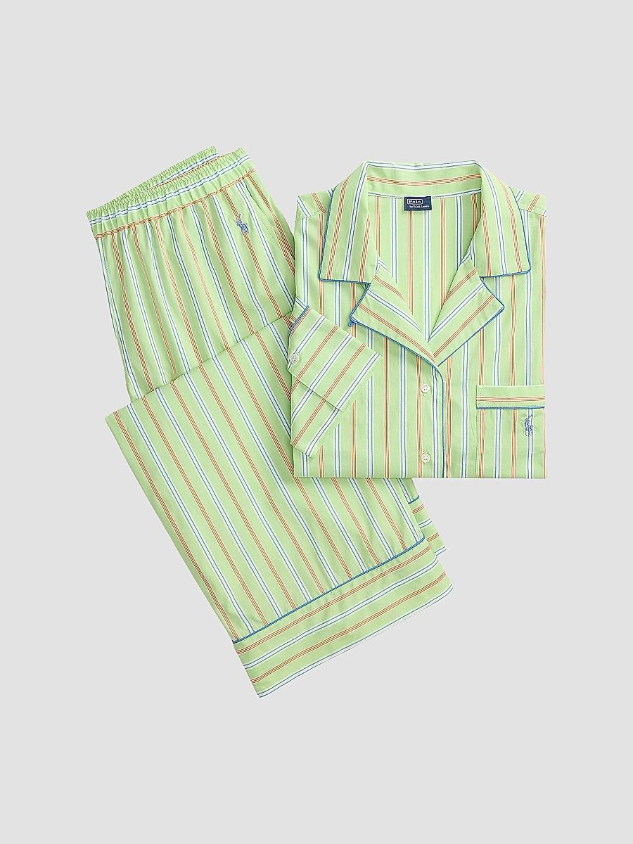 Polo Ralph Lauren Women's Shirting Stripes Pajamas Set - Sunday Stripe - Size XS