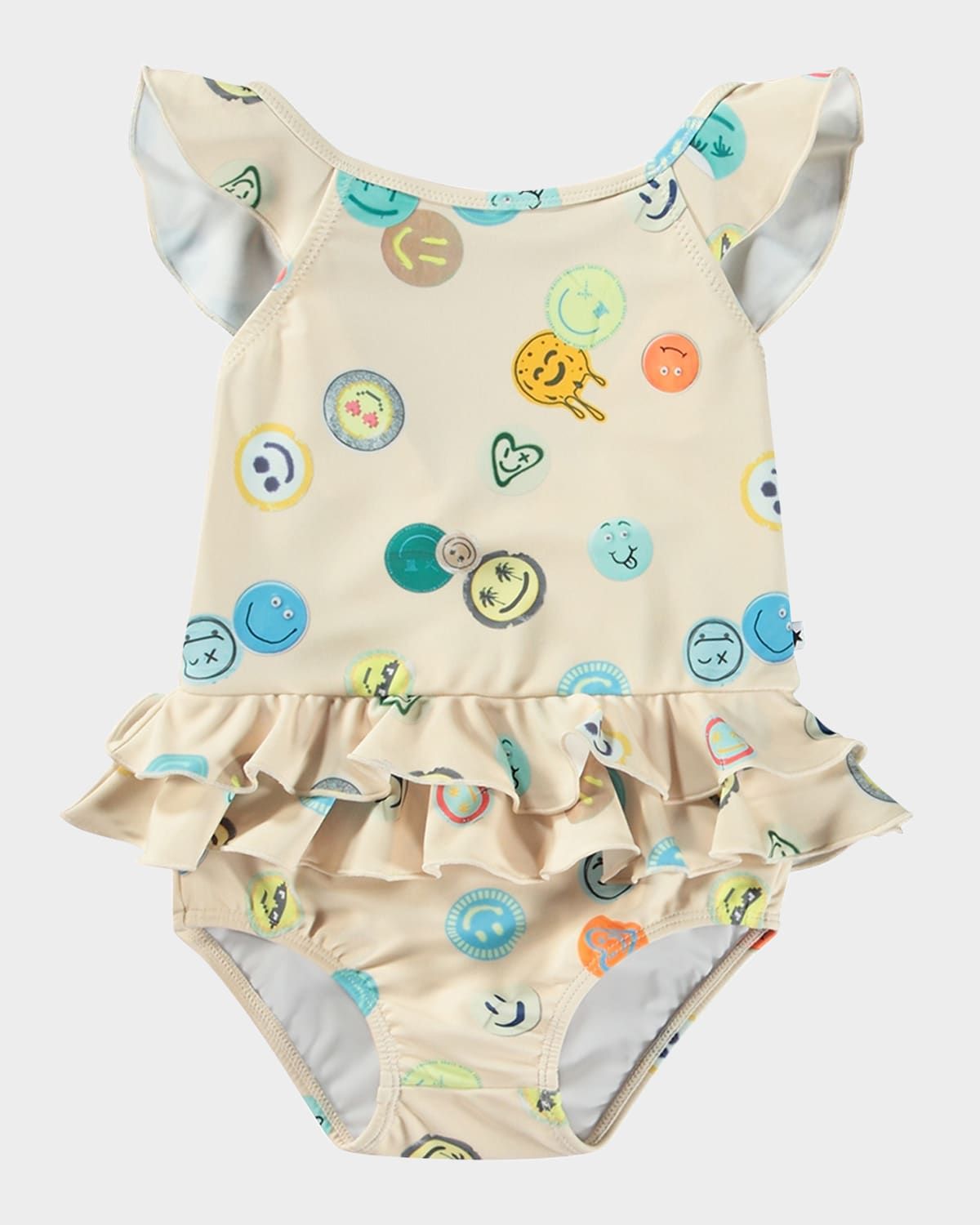 Girl & apos;s Nalani Ruffle One-Piece Swimsuit, Size 3M-3