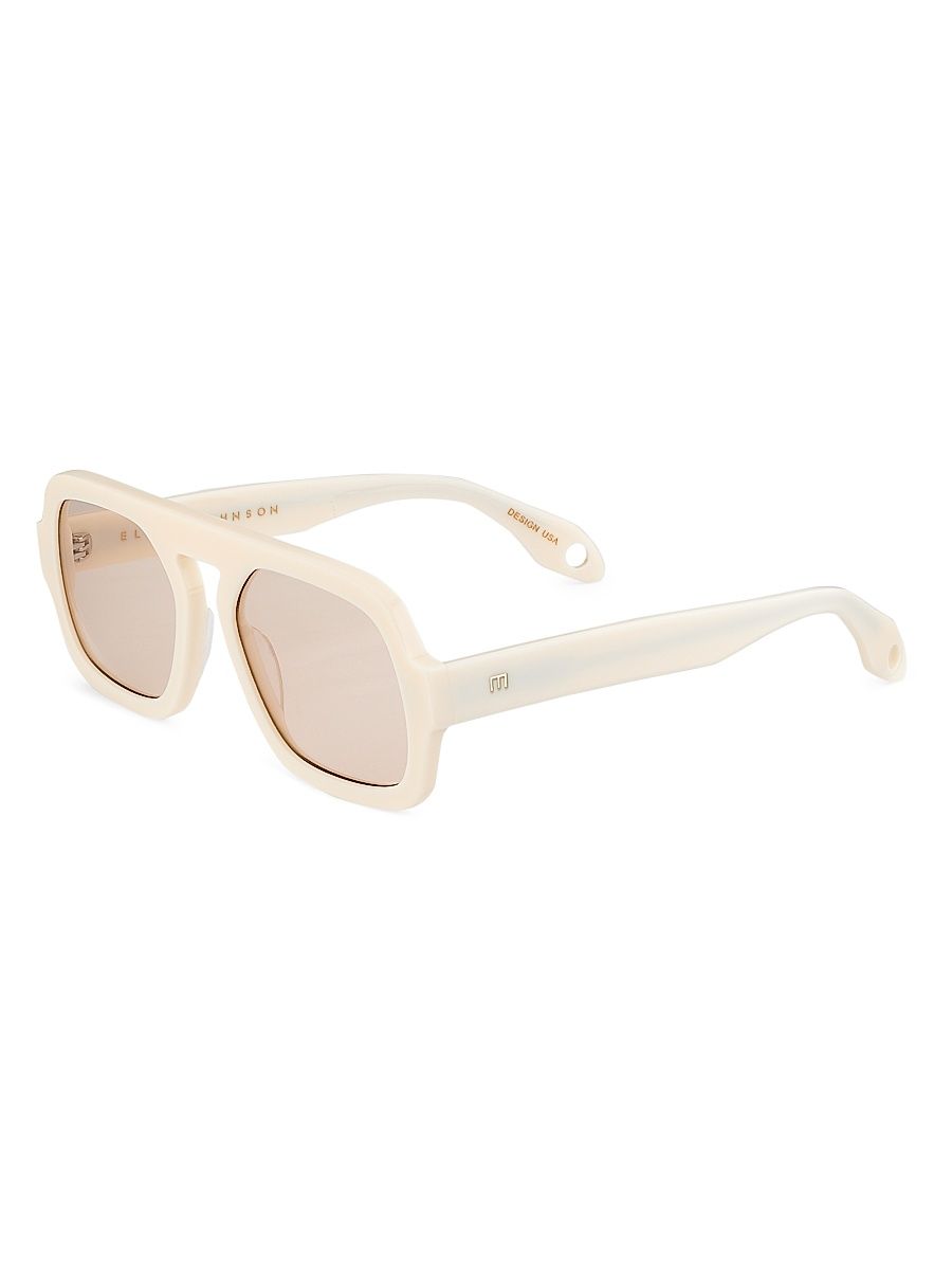 Women's Jane 54MM Sunglasses - Ivory White Light Brown