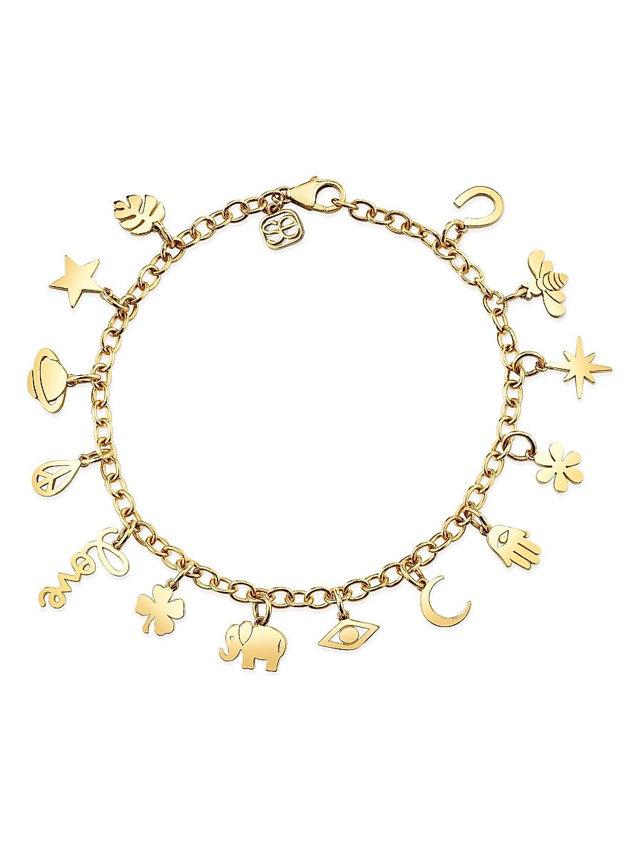Women's Pure 14K Yellow Gold Charm Bracelet - Yellow Gold