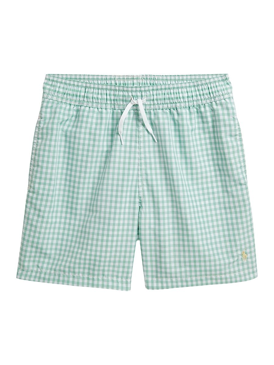 Little Boy's & Boy's Traveler Swim Trunks - Celadon - Size 18