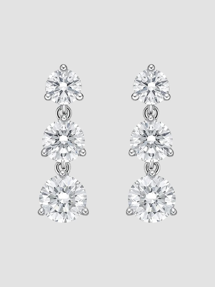 Women's 18K White Gold & 1.44 TCW Diamond Drop Earrings - White Gold