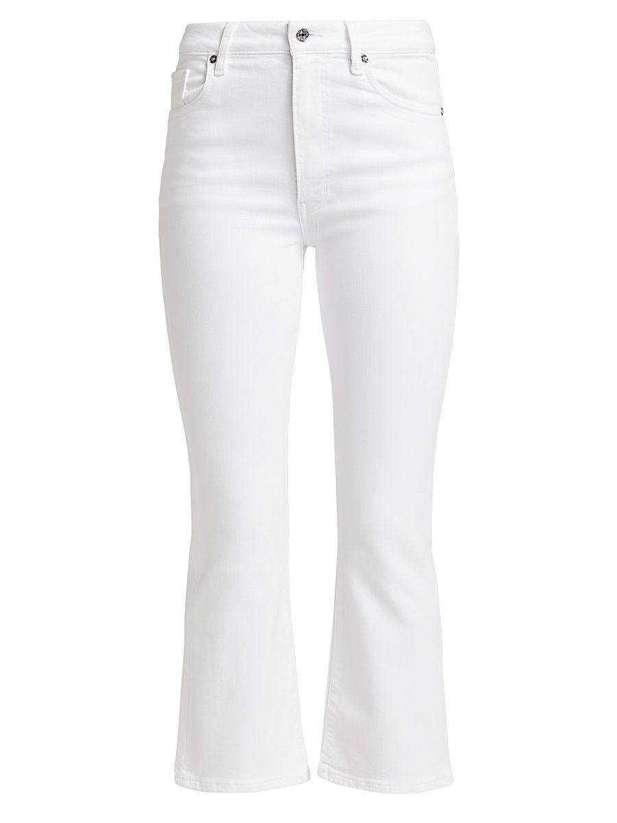 Women's Reboot Crop Mid-Rise Pants - White - Size 30