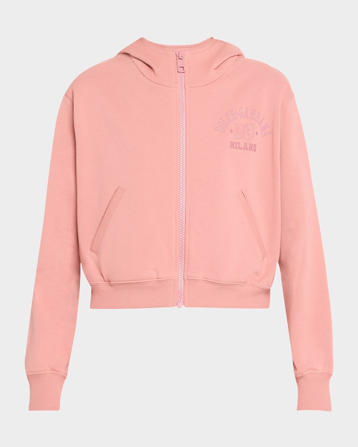 College Logo Zip-Front Hoodie