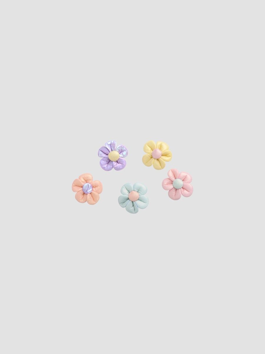 Mimi Tutu Girl's Girl's Padded Fabric Flower Set - Multicolor