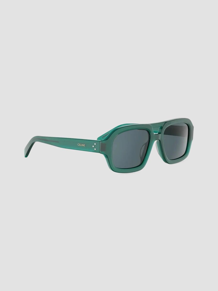 CELINE Men's 3 Dots 53MM Pilot Sunglasses - Dark Green