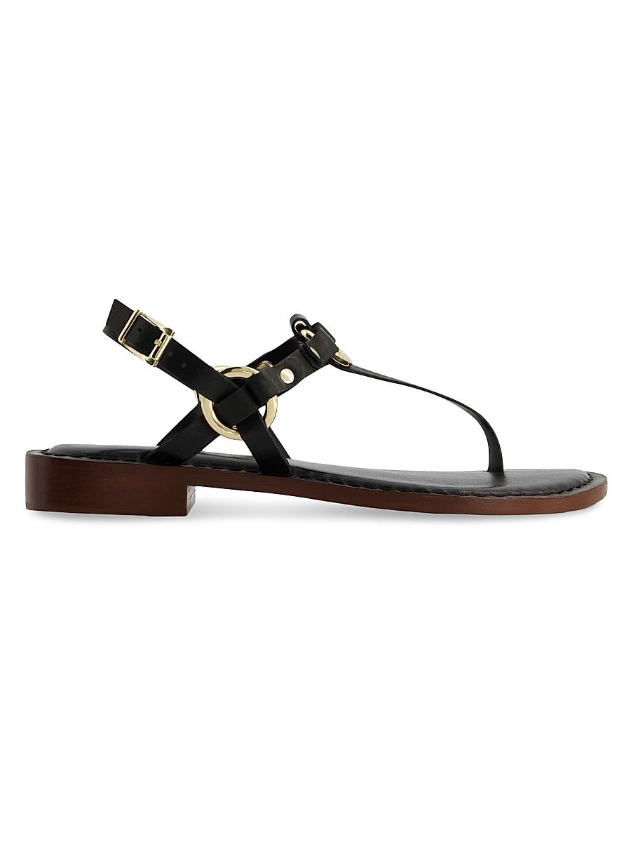 Women's Tuni T-Strap Sandals - Black - Size 11