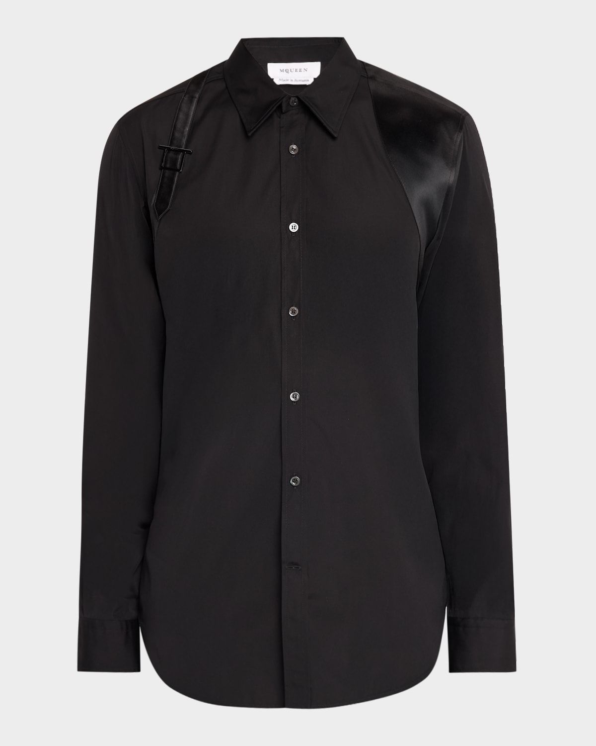 Men & apos;s Harness Cotton Satin-Trim Sport Shirt