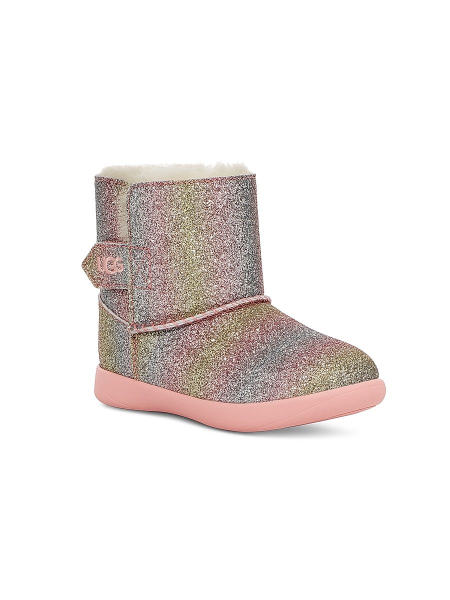 Baby Girl's Keelan Ombré Glitter Boots - Metallic Rainbow - Size 2 (Baby)