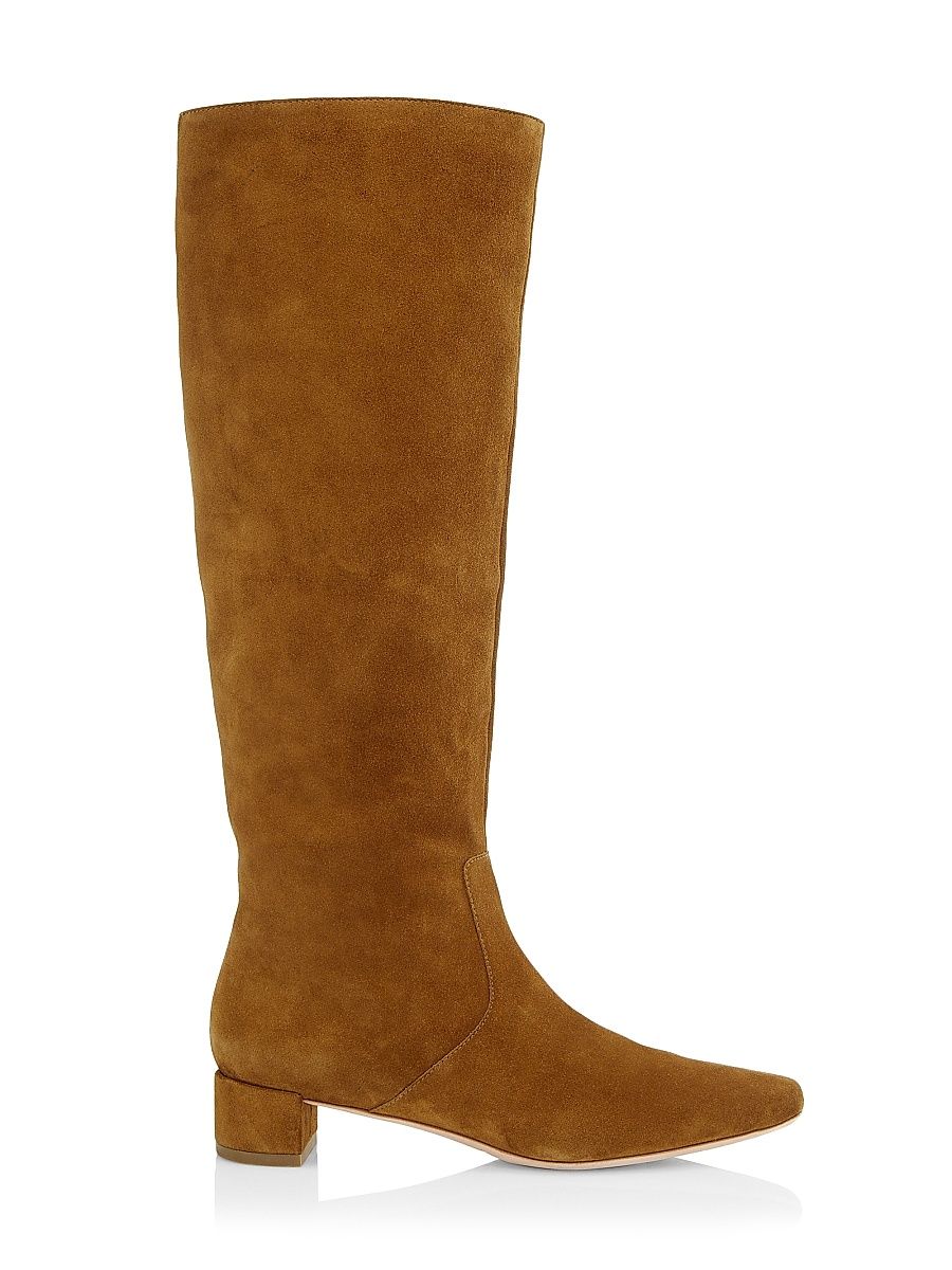 Women's Indy 36MM Suede Knee-High Boots - Cacao - Size 5.5