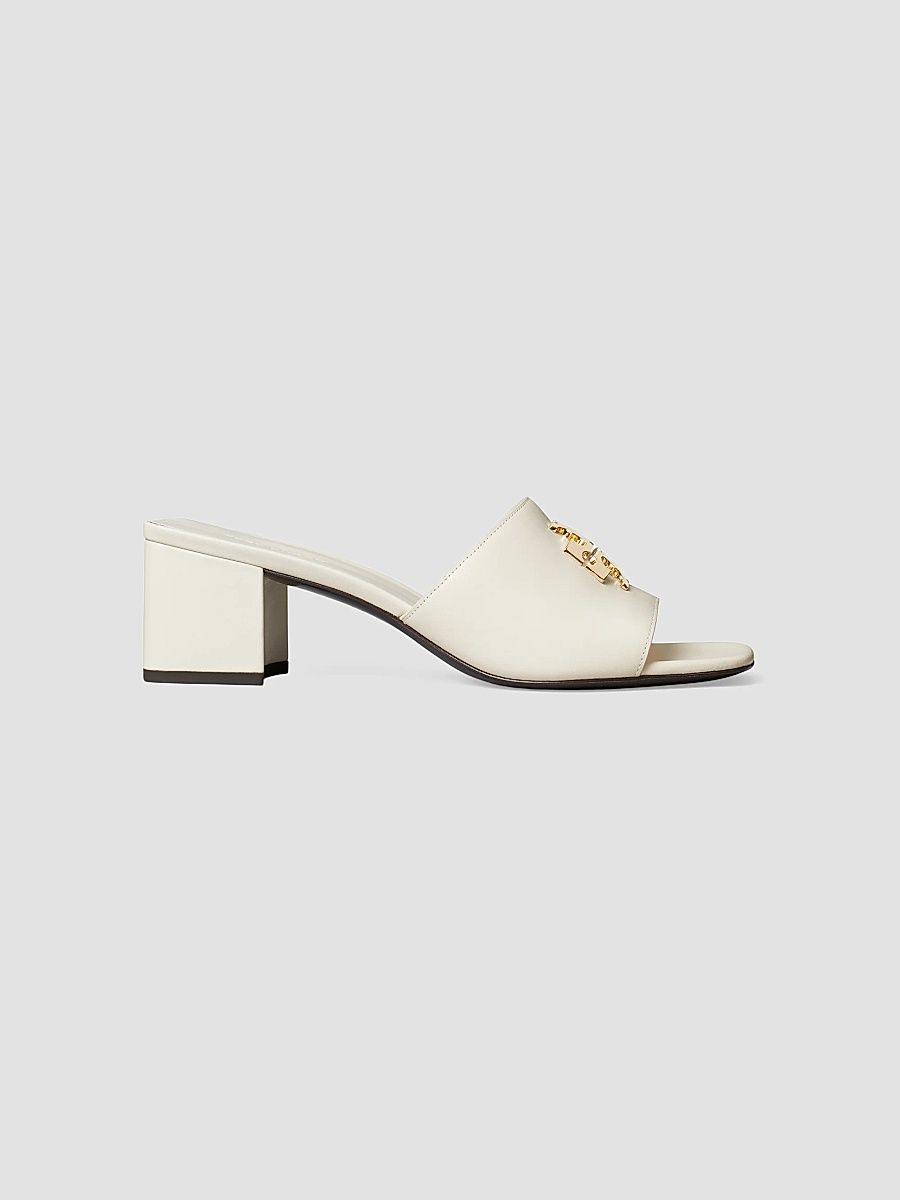 Women's Charlie 55MM Leather Sandals - Light Cream - Size 9.5