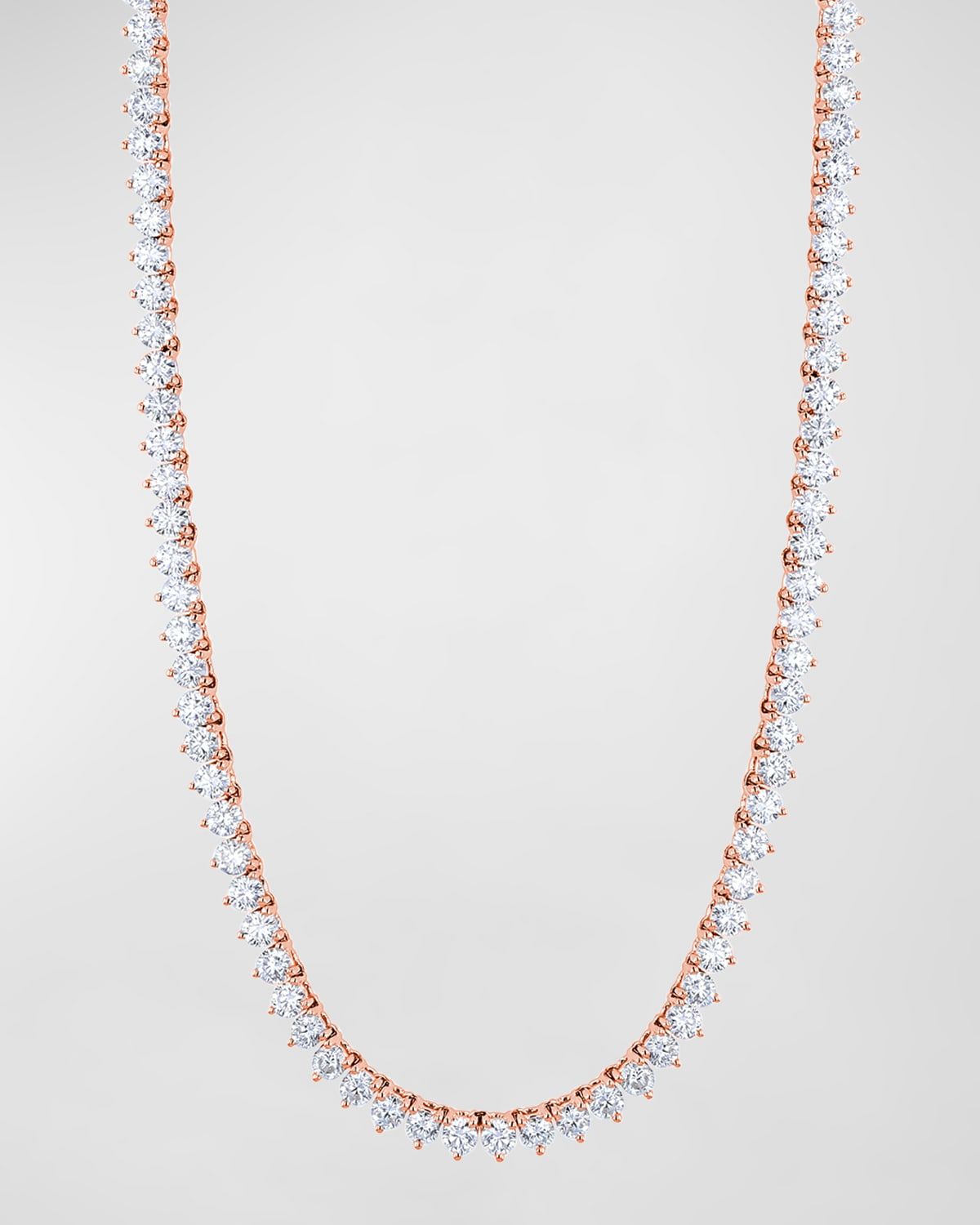 18K Gold 3-Prong Opera 16" Diamond Necklace, 11.45tcw