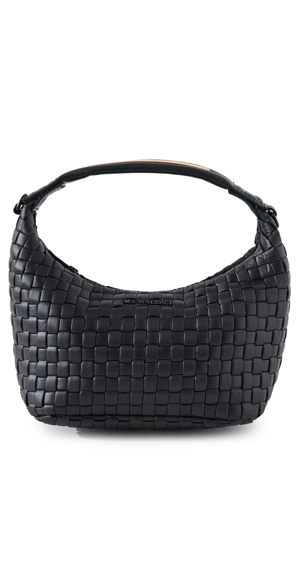 MZ Wallace Mini Woven Hobo Bag Black One Size
