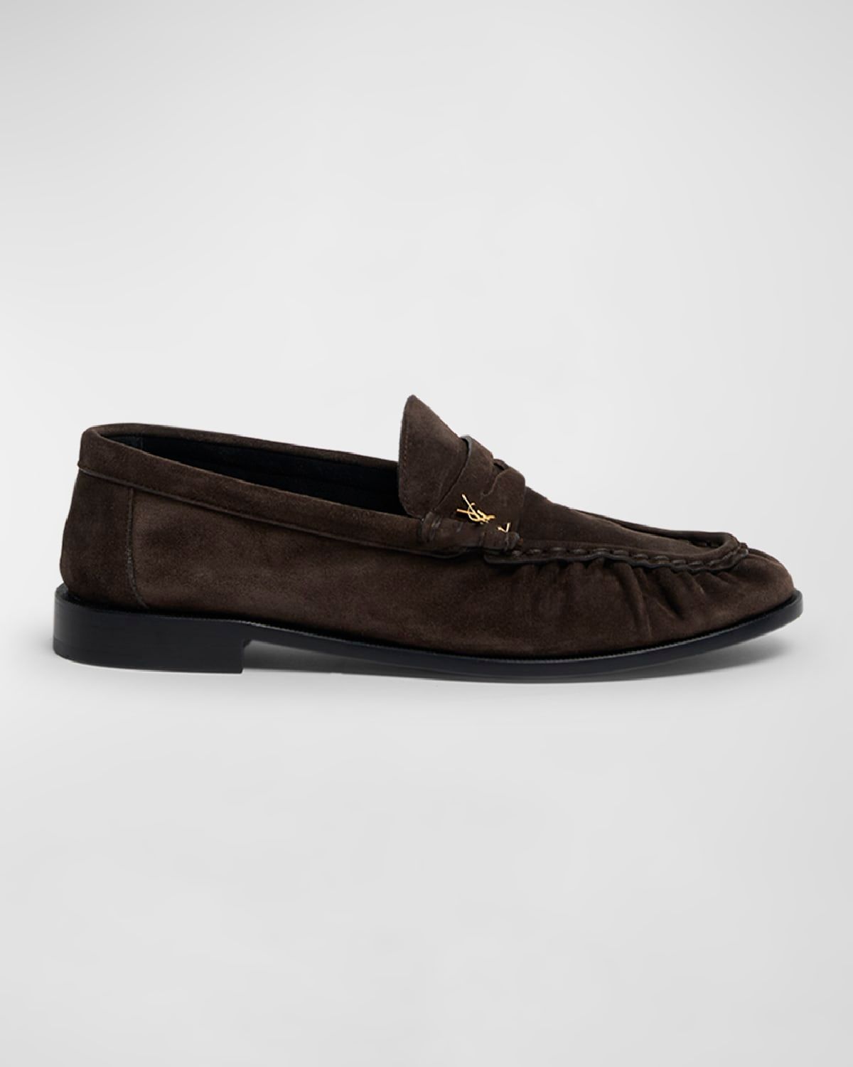 Suede YSL Penny Loafers