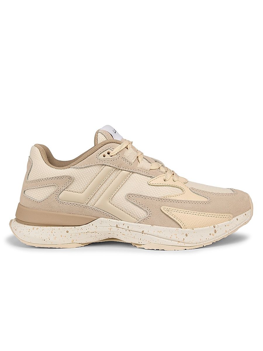 Women's Jla Low-Top Leather Sneakers - Beige Grey - Size 10
