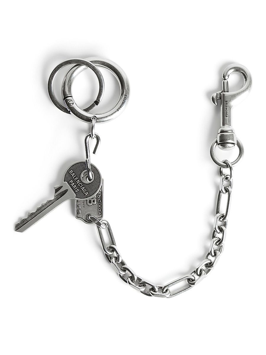 Men's Neverlost Keychain - Antique Silver