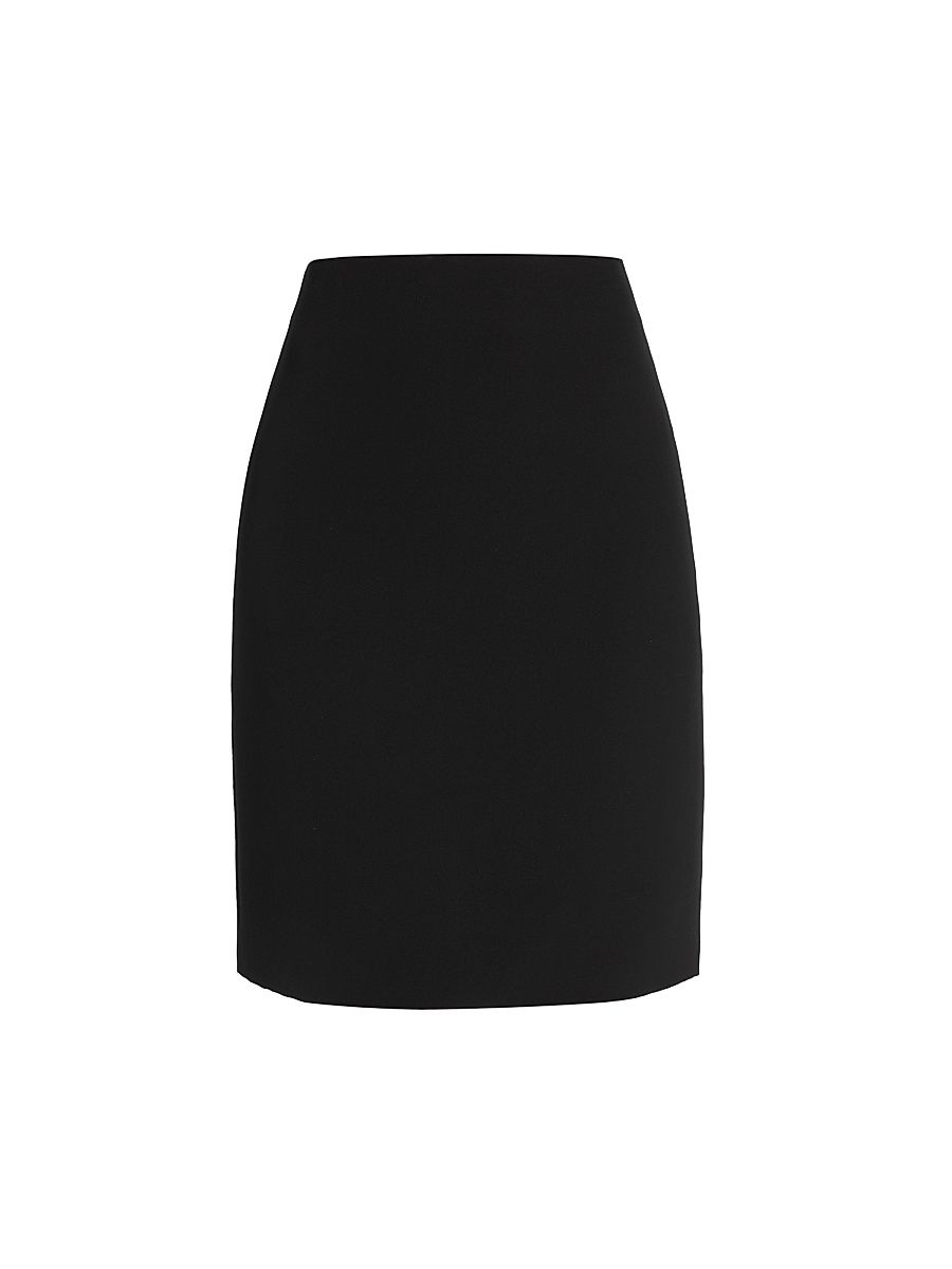 Women's Silk Pencil Skirt - Black - Size 14