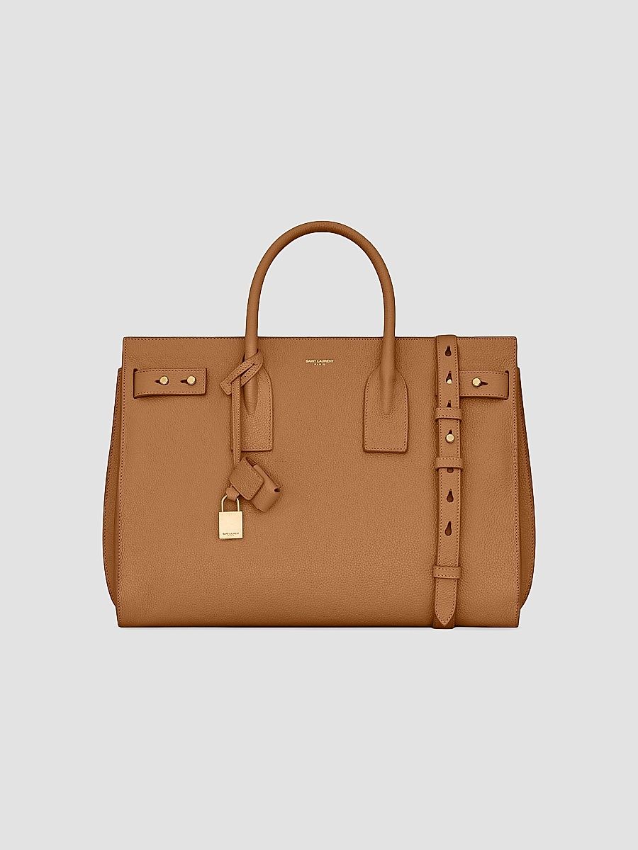 Saint Laurent Women's Sac De Jour Supple Medium In Grained Leather - Black