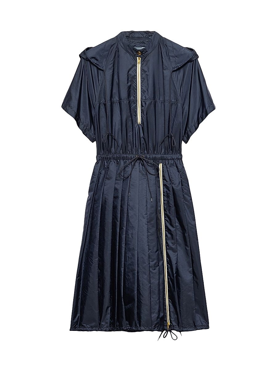 Women's Light Re-Nylon Midi-Dress - Blue - Size 6