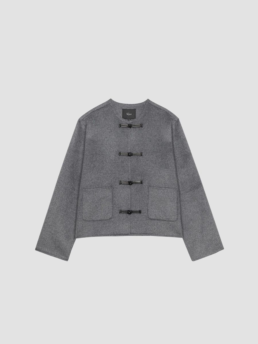 Rails Women's Deidre Wool-Blend Jacket - Charcoal - Size XS
