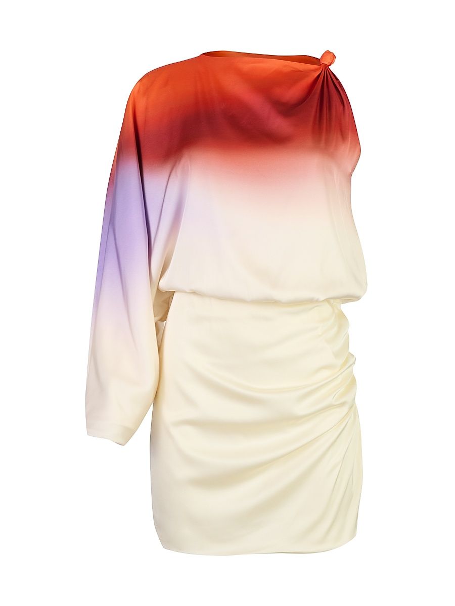 Women's La Vila Dolly Ombré Gathered Minidress - Mousse - Size XL