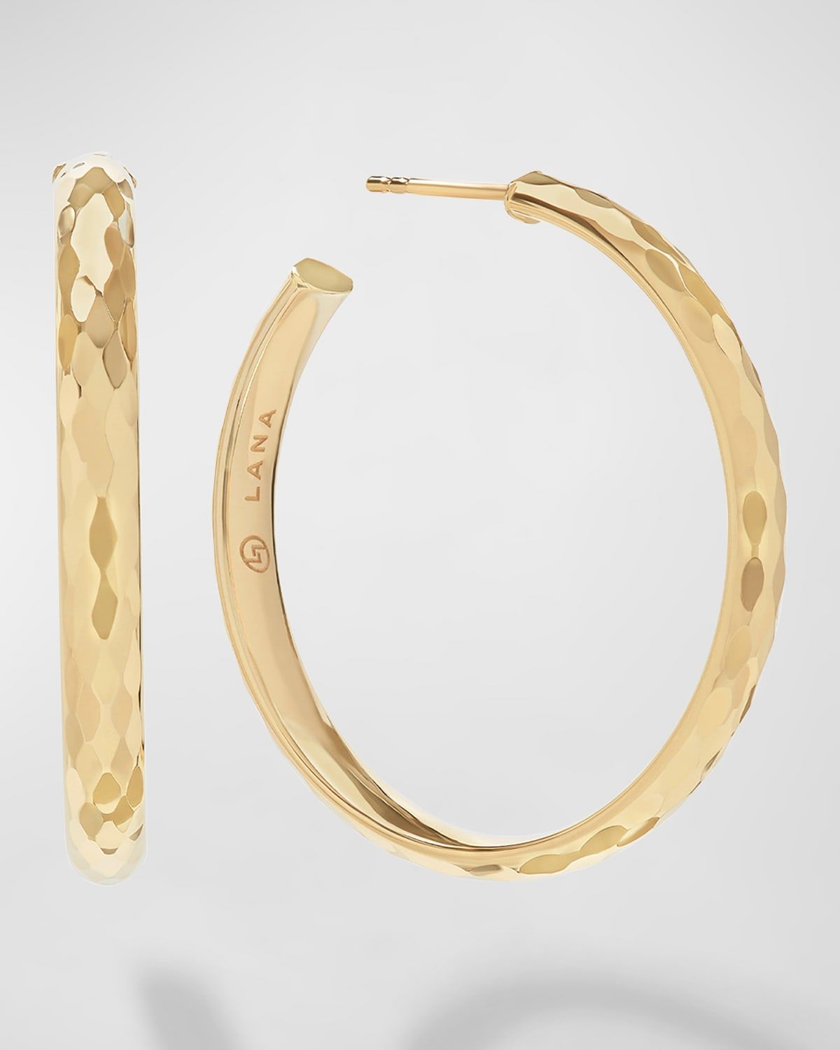 Thin Disco Hoop Earrings, 35mm