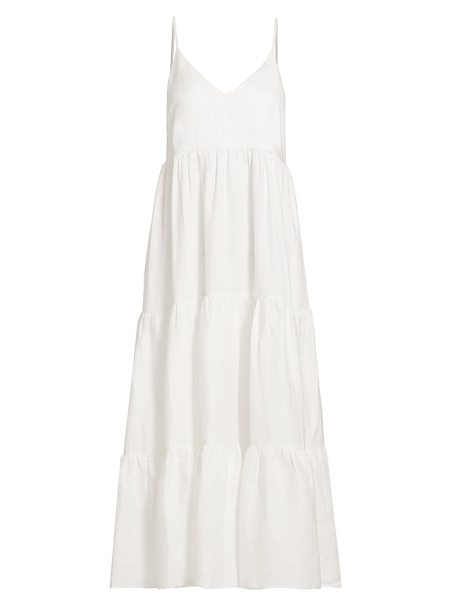 Women's Claudia Spaghetti Strap Dress - Cream - Size XL