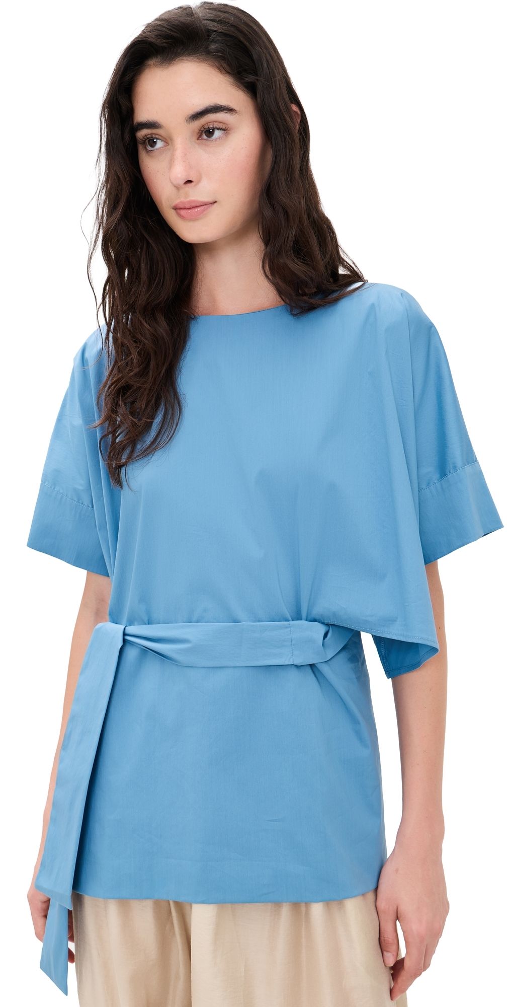 MEIMEIJ Poplin Top with Tie Waist Jasper 42