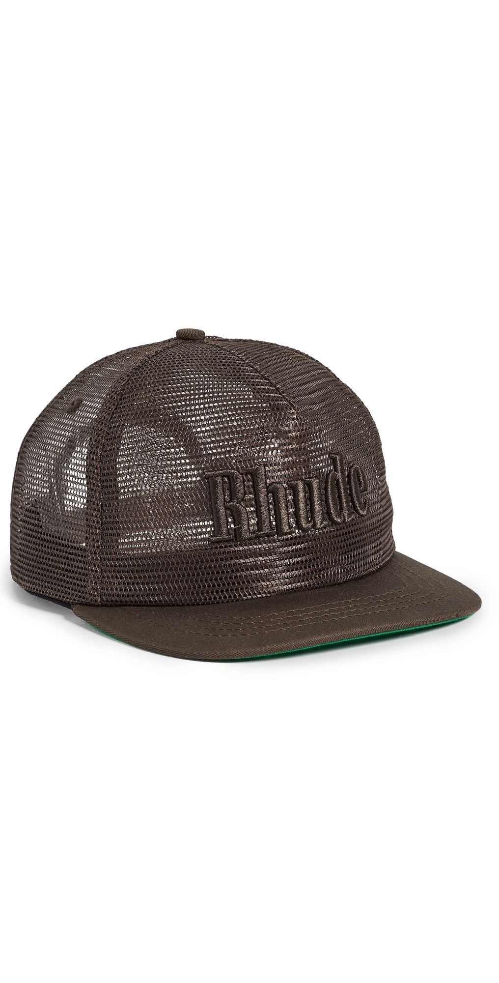 Rhude Rhude Logo Mesh Hat Brown One Size