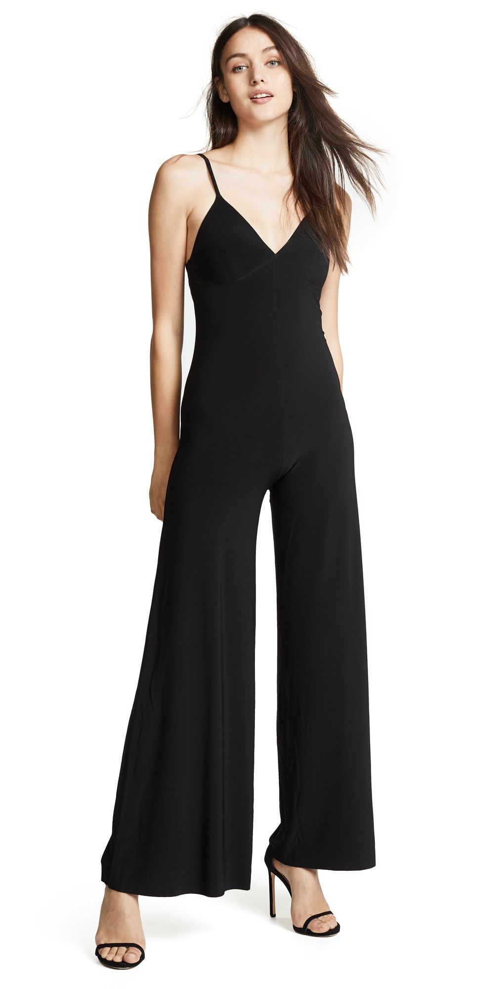 Norma Kamali Slip Jumpsuit Black S