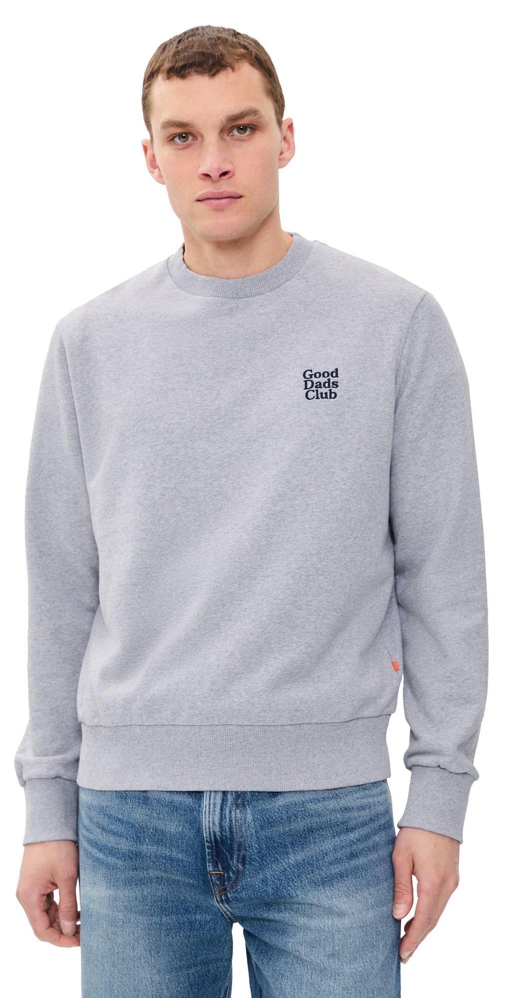 Far Afield Good Dads Club Embroidered Sweatshirt Grey Marl S