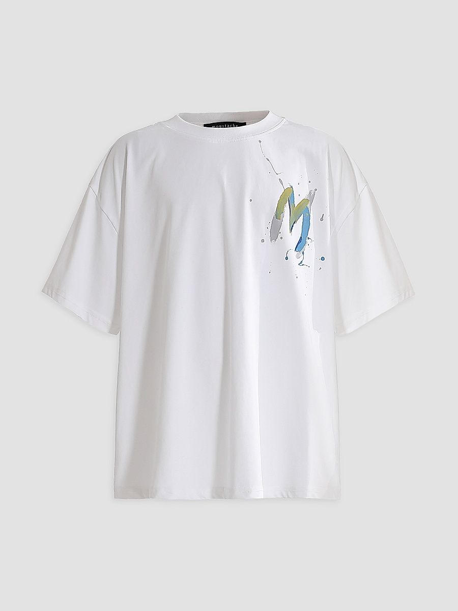 Boy's Oversized Graphic T-Shirt - White - Size 16