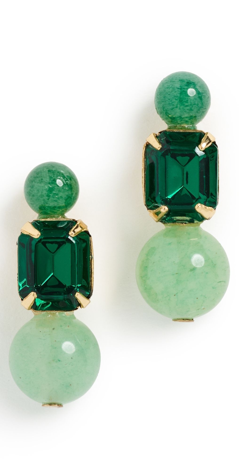 Jennifer Behr Sidonie Earrings Aventurine One Size