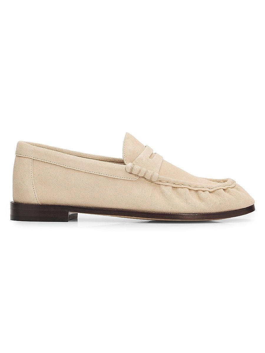 Women's Lexi Suede Penny Loafers - Irish Cream Suede - Size 5