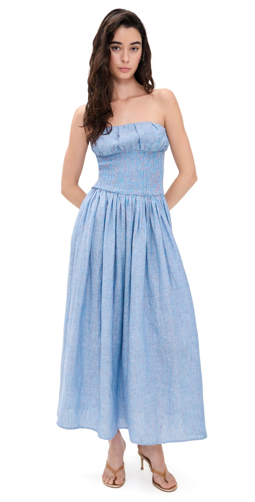 Susana Monaco Stripe Maxi Dress Sailor M