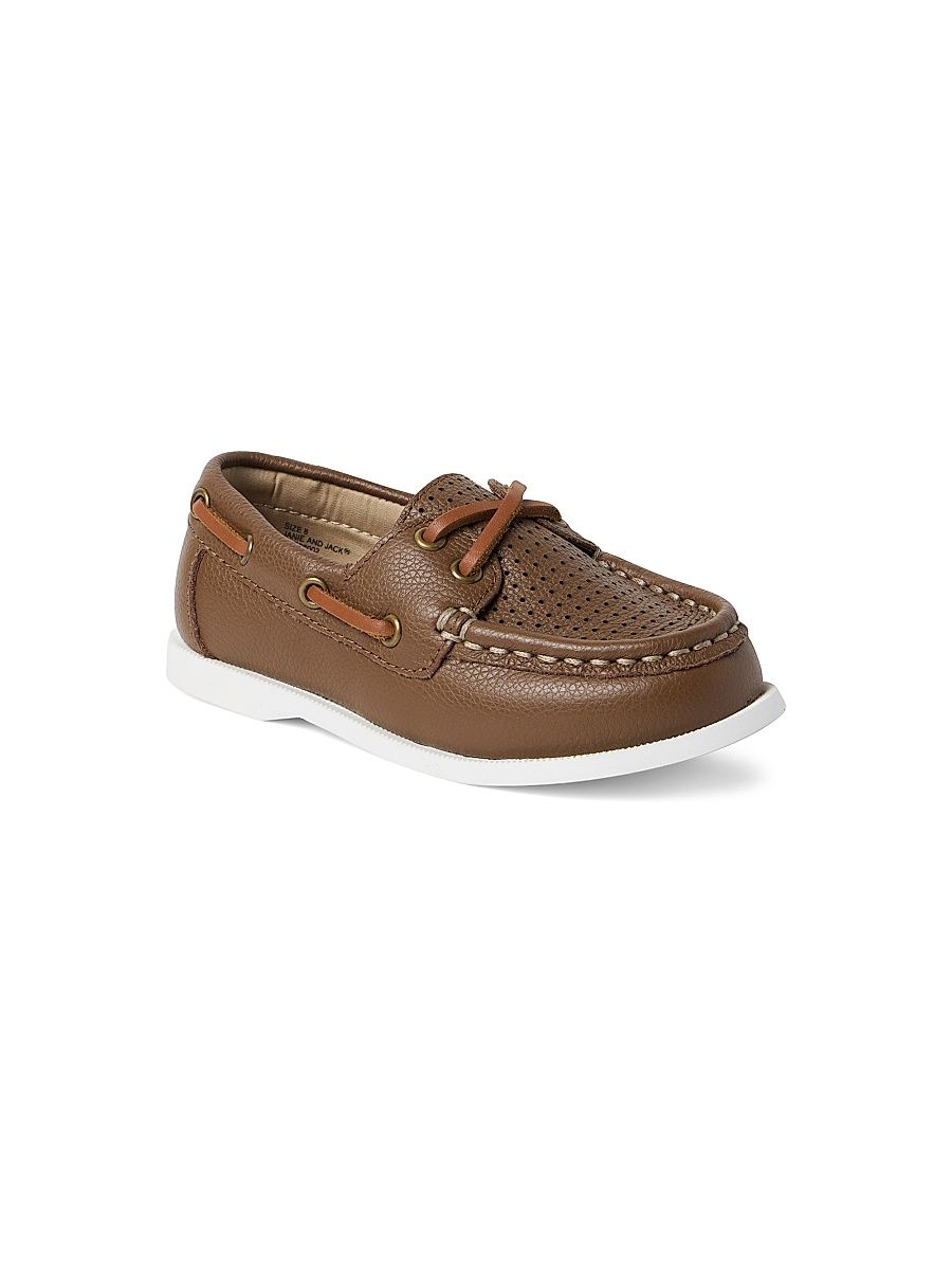Baby Boy's, Little Boy's & Boy's Perforated Boat Shoes - Brown - Size 5 (Child)