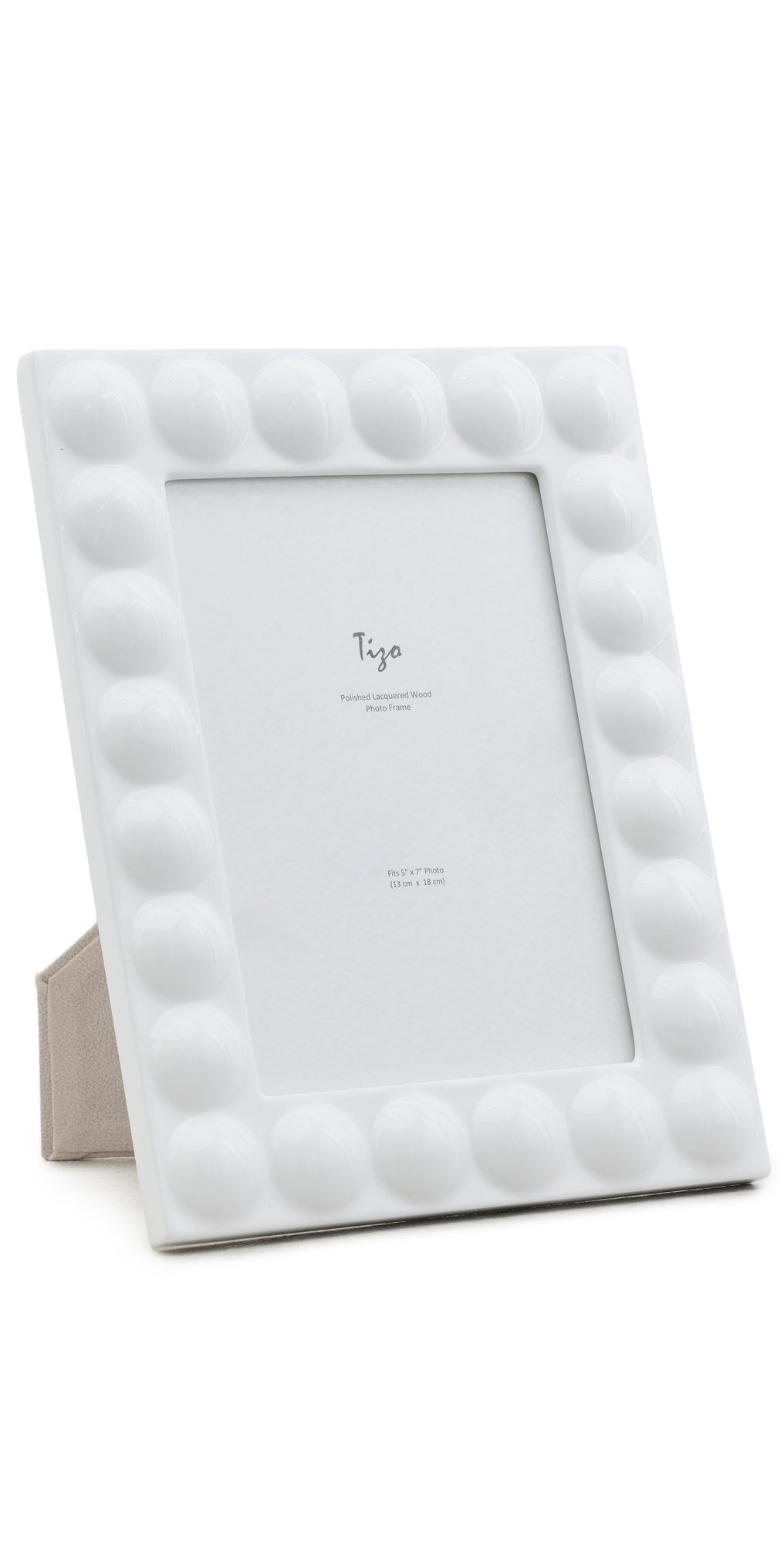 Tizo Design Lacquer Wood Frame 5x7 White One Size