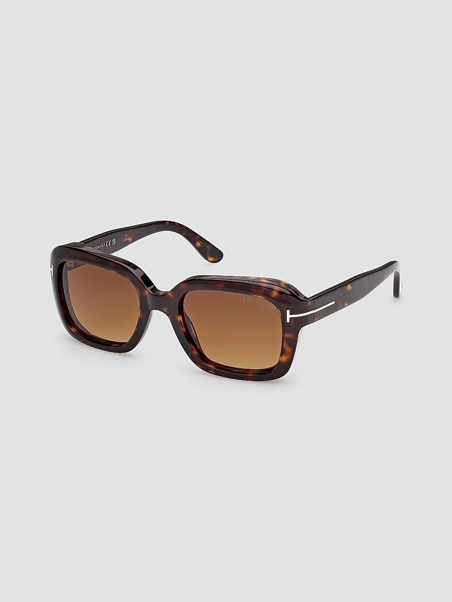 TOM FORD Women's Natalia 52MM Square Sunglasses - Havana Brown
