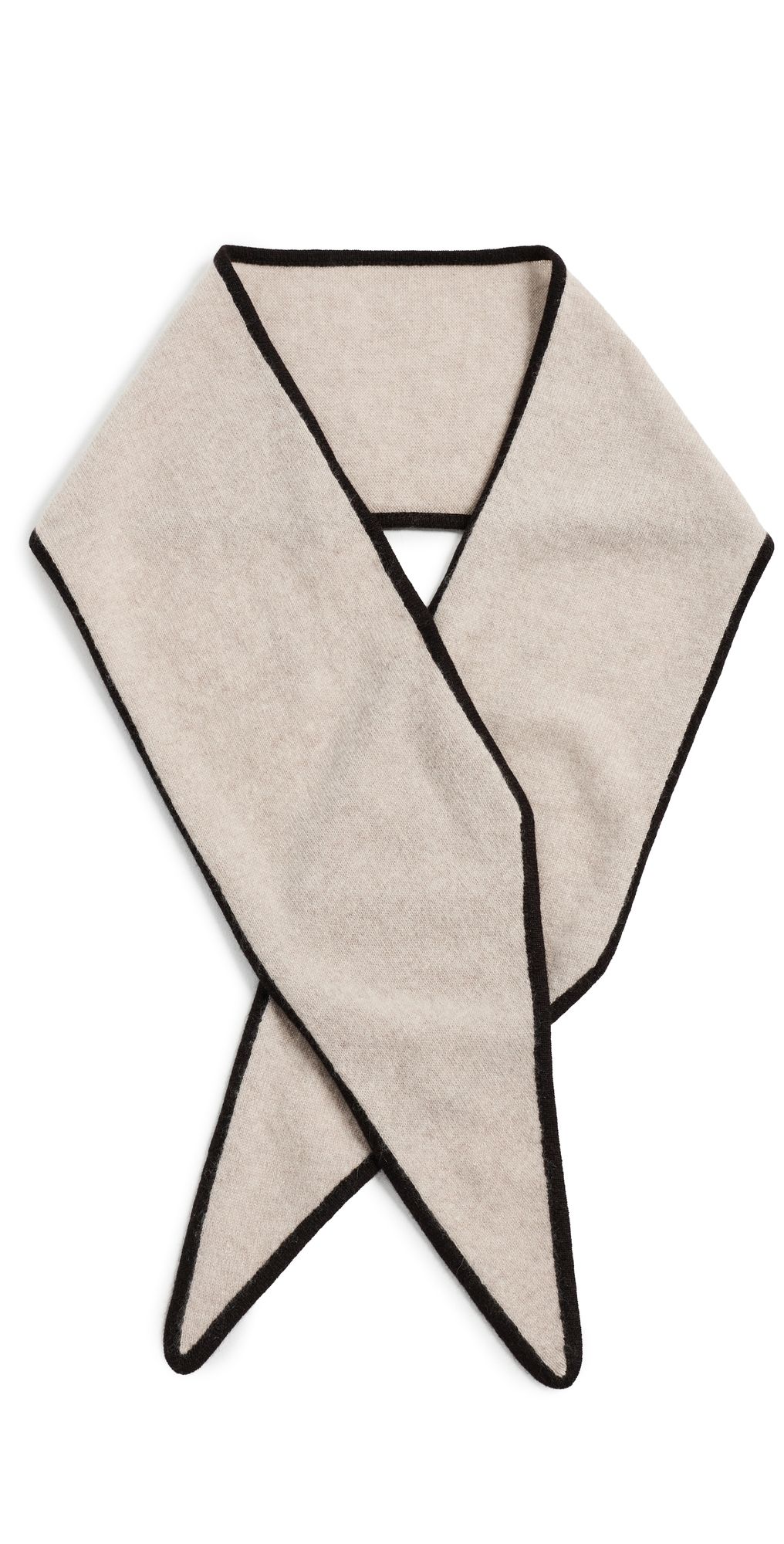 LISA YANG Chelsea Cashmere Scarf Sand/Dark Oat One Size
