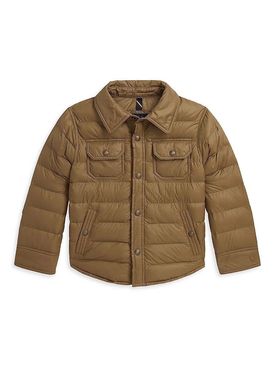 Little Boy's & Boy's Perpetual Bomber Jacket - Honey Brown - Size 8