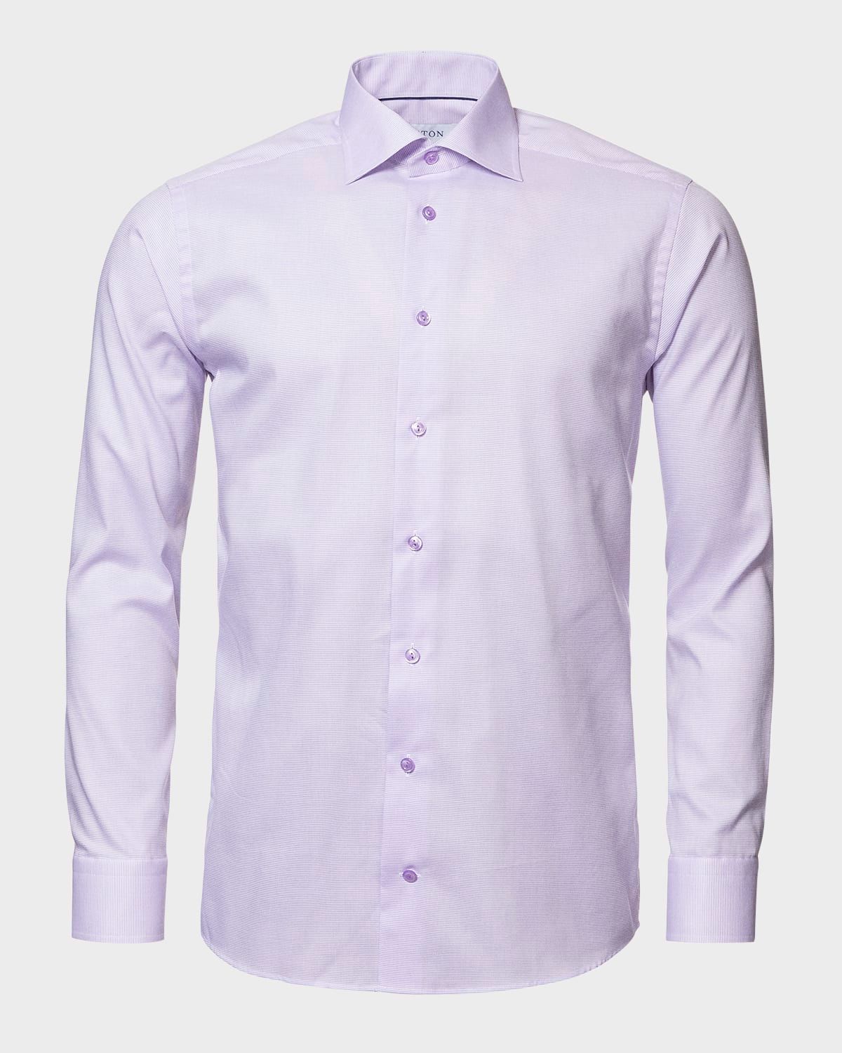Men & apos;s Textured Solid Slim-Fit Dress Shirt