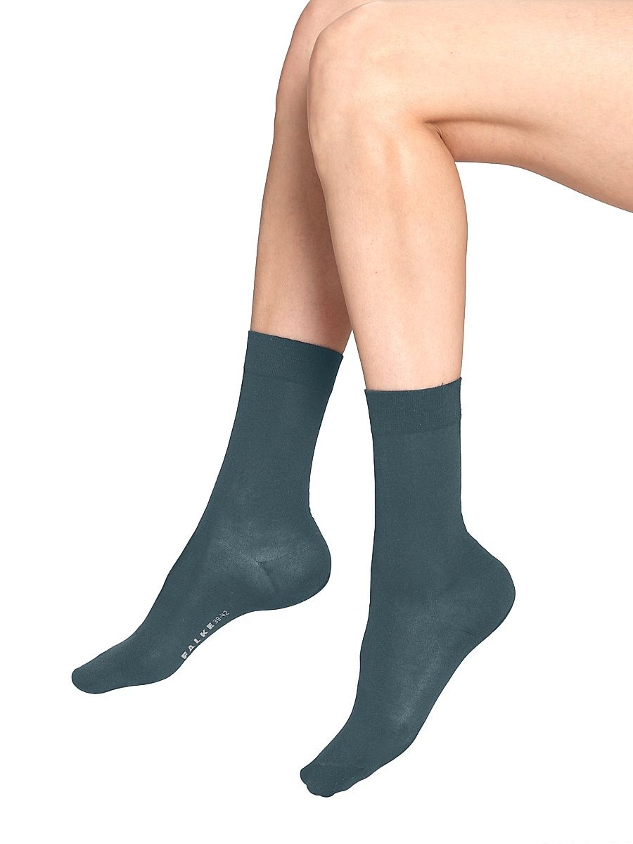 Falke Women's Cotton Touch Socks - Steel Grey - Size 8