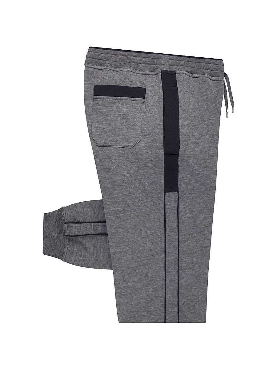 Men's Wool Jogger Sweatpants - Dark Grey - Size 38