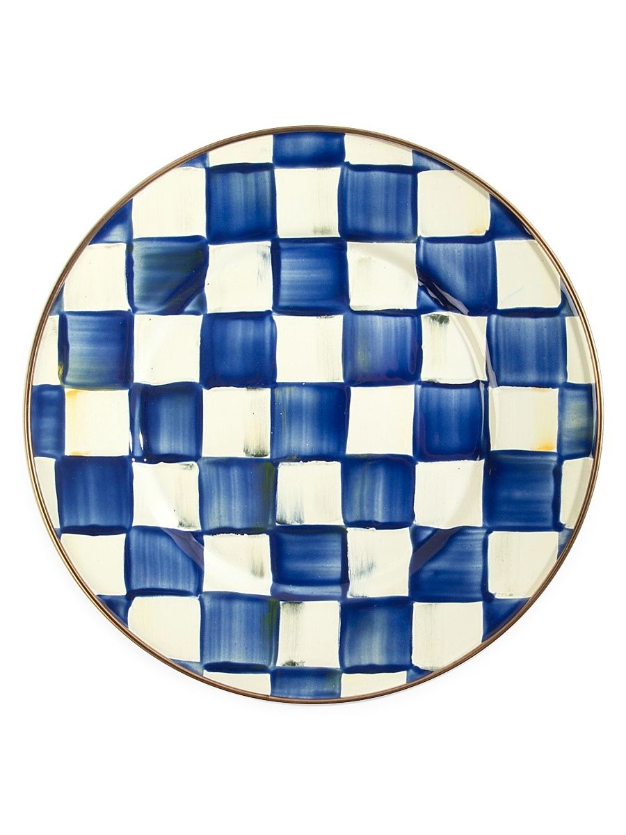 Checked Plate Collection - Royal Check - Size 8''