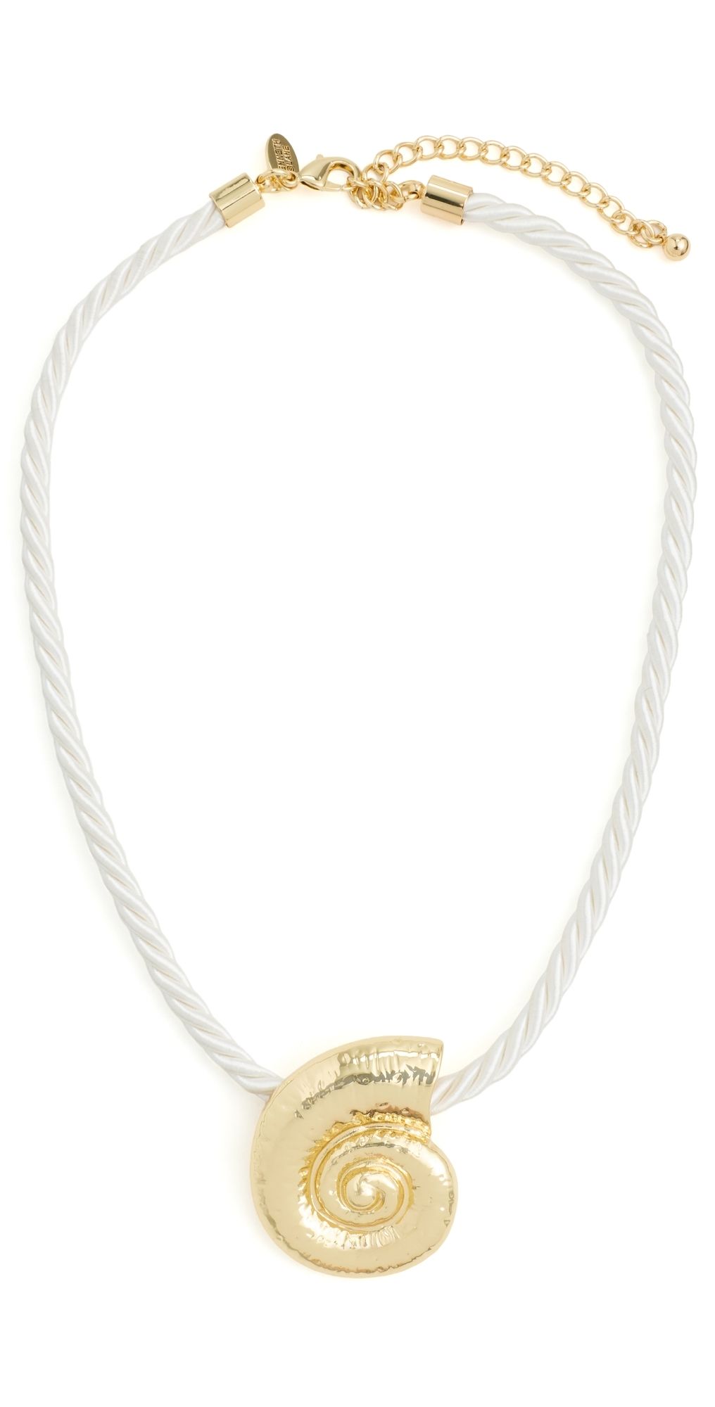 Kenneth Jay Lane Rope Necklace Gold/White One Size