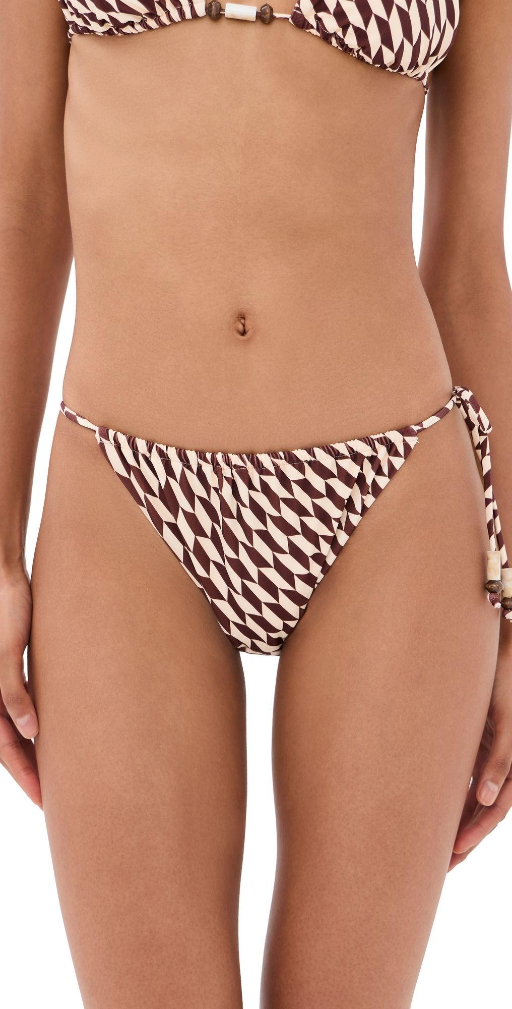 Onia Martine Bikini Bottoms Cacao/Ecru L