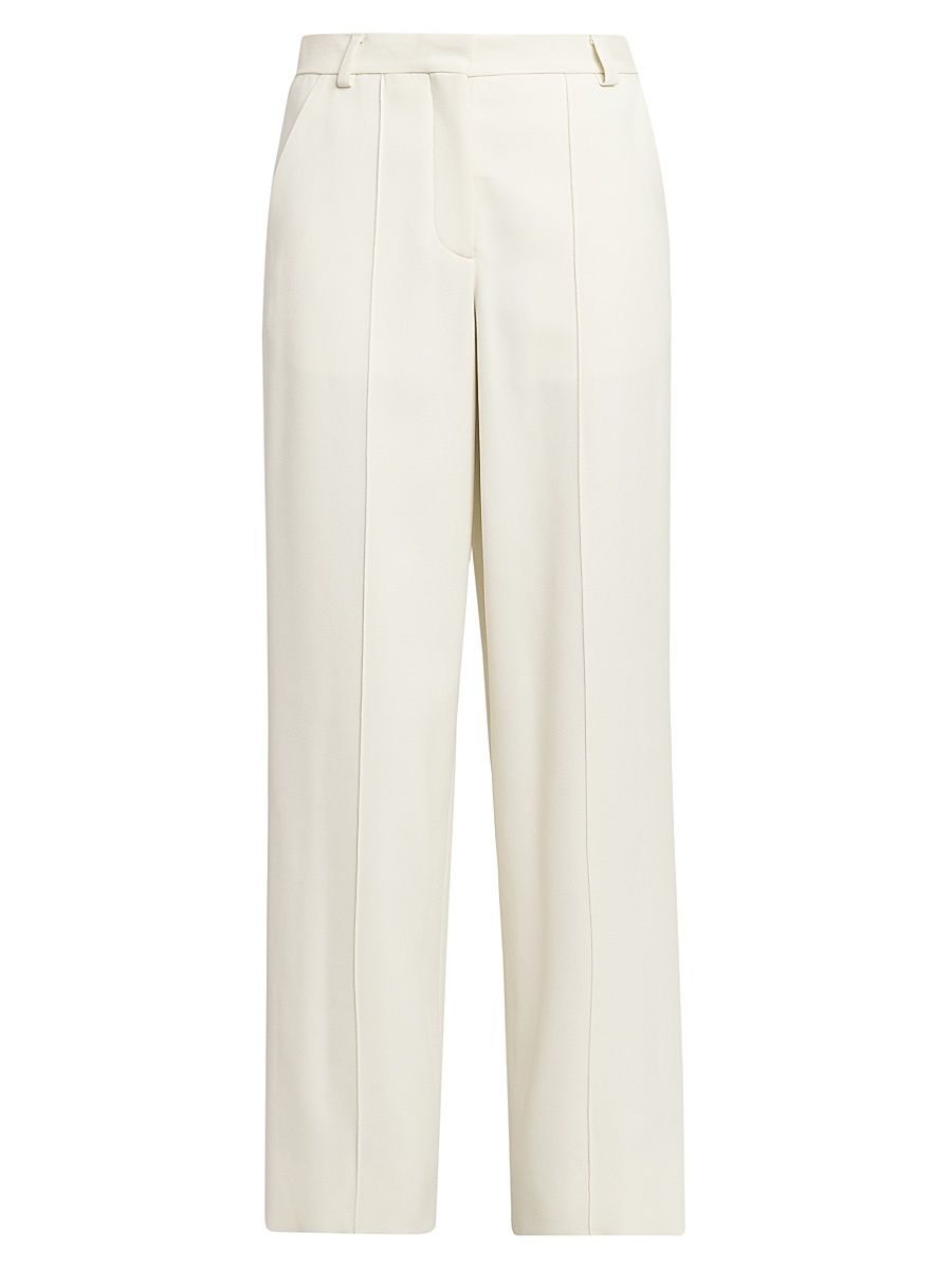 Women's Elmo Straight-Leg Pants - Off White - Size 10