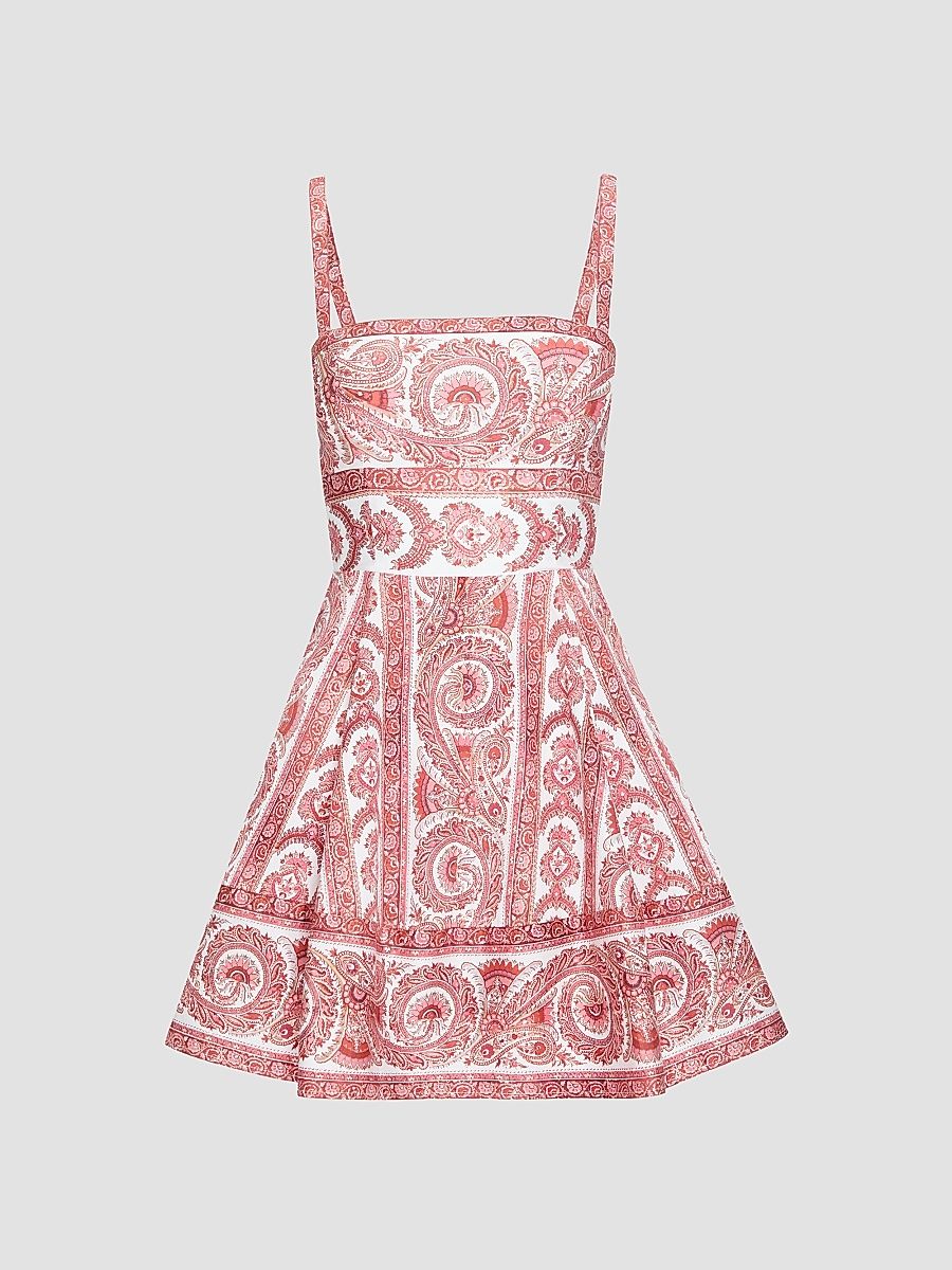 Women's The Margot Dress - Coral Corsica Paisley - Size XL